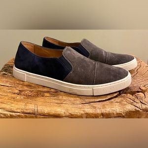 Frye Gemma Cap Suede Slip-On | Smoke/Navy | 8.5